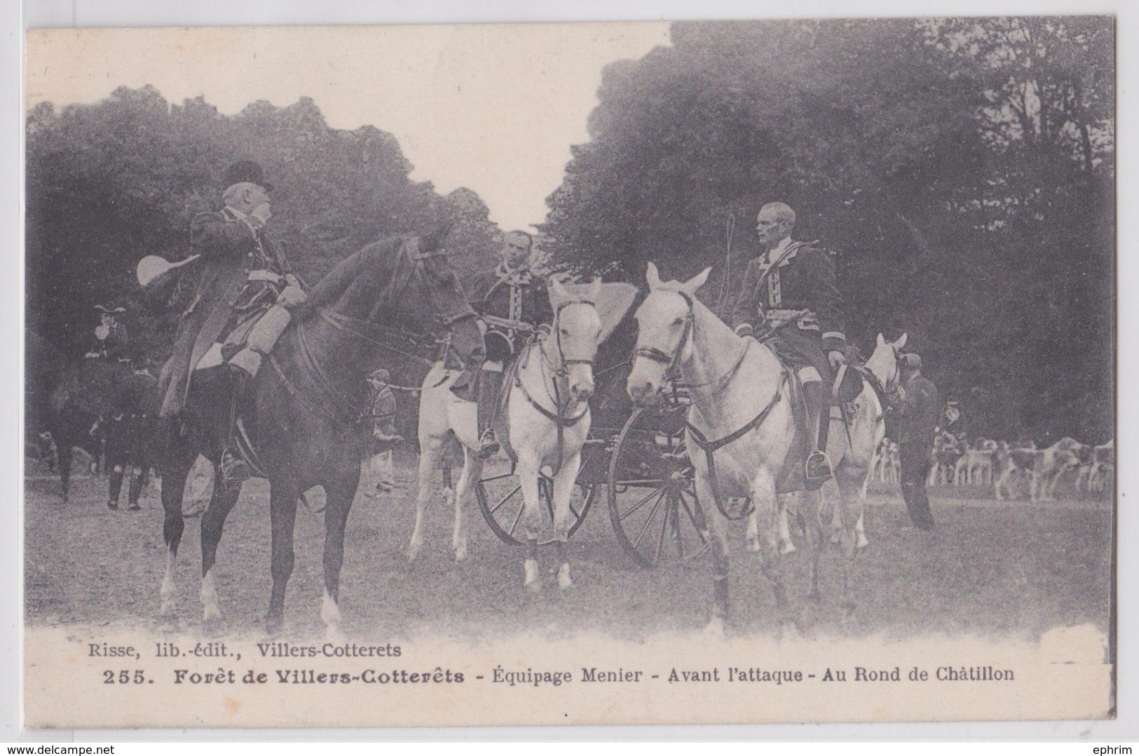 Forêt De Villers-Cotterêts (Aisne) - Equipage Menier Avant L'Attaque Au Rond Châtillon Retz - Chasse à Courre - Vénerie - Villers Cotterets