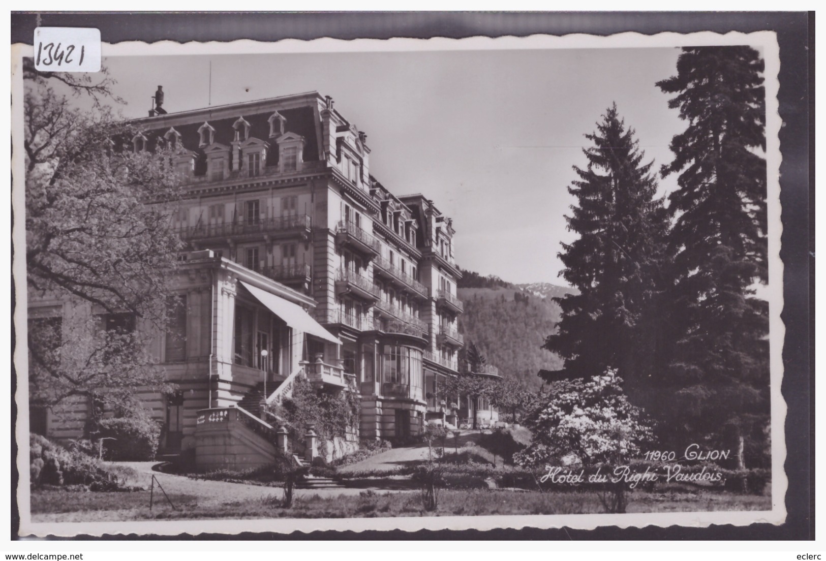 DISTRICT DE VEVEY - GLION - HOTEL DU RIGHI VAUDOIS - TB - Vevey