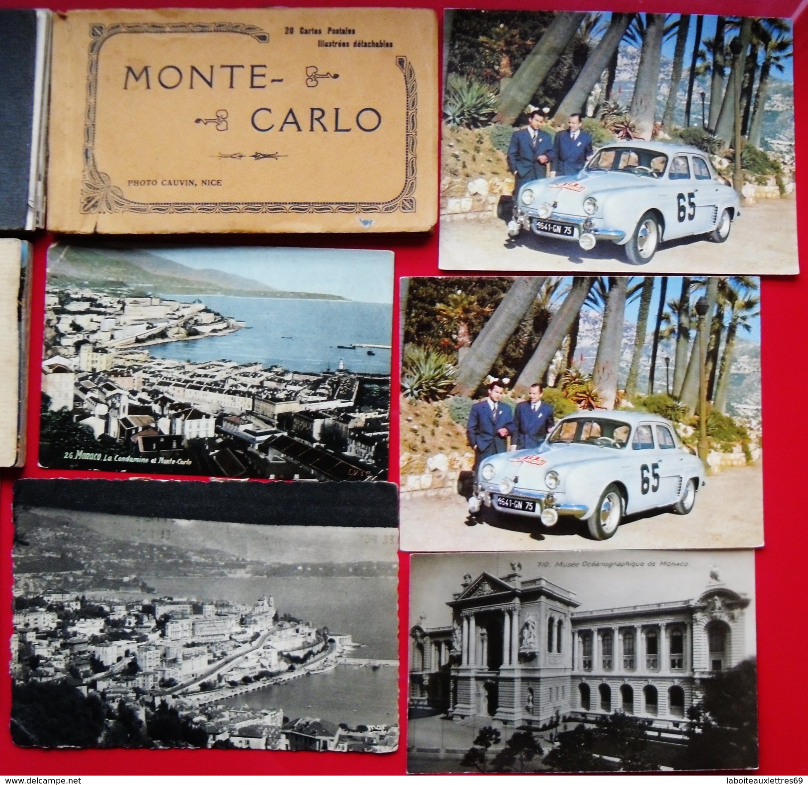 LOT 7 CPA MONACO + 3 CARNETS DE PHOTOS DETACHABLES MONACO ET MONTE-CARLO - Verzamelingen