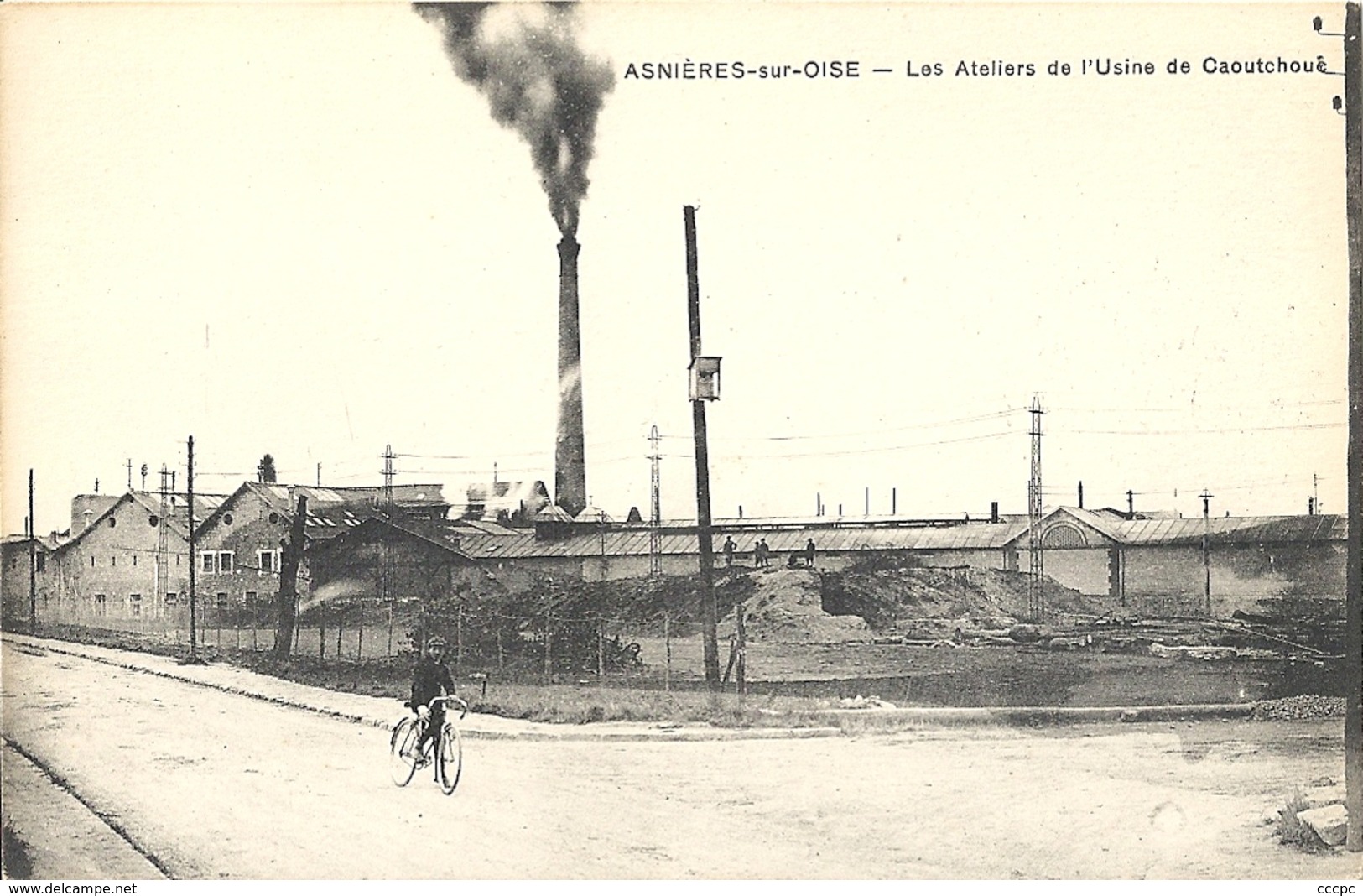 CPA Asnières-sur-Oise Les Ateliers De L'Usine De Caoutchouc - Asnières-sur-Oise