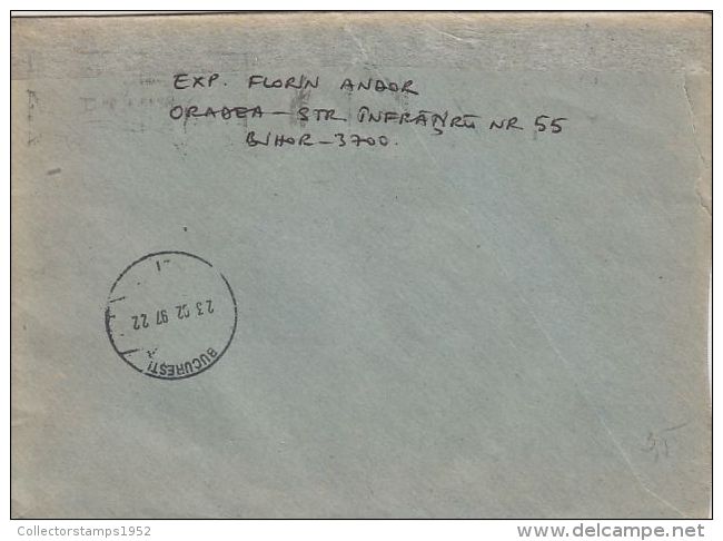 60123- DUMITRU PRUNARIU, SPACE, COSMOS SPECIAL POSTMARK ON COVER, STOAT STAMP, 1997, ROMANIA - Lettres & Documents