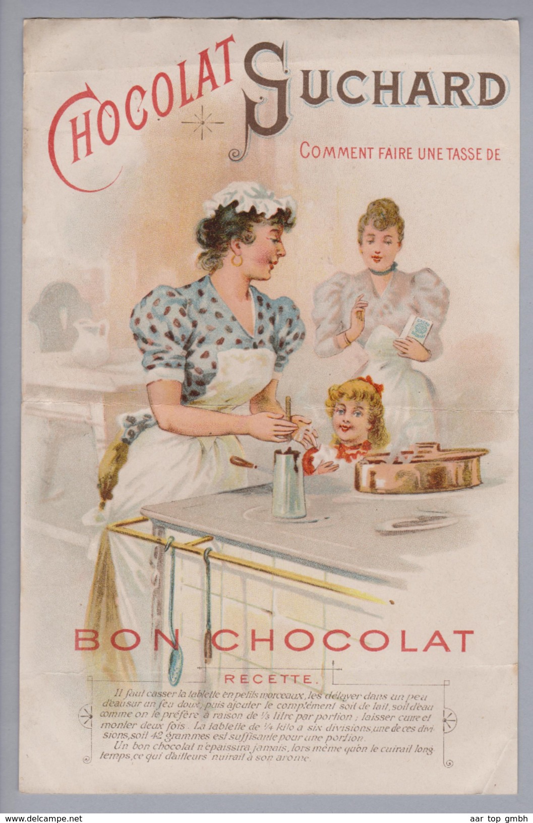 Motiv Schokolade Suchard Reklame Rechnung Kunz 1898-11-19 Litho - Alimentation