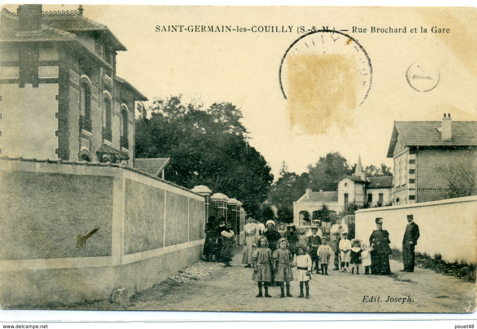 77 - SAINT GERMAIN LES COUILLY - Rue Brochard Et De La Gare - Autres & Non Classés