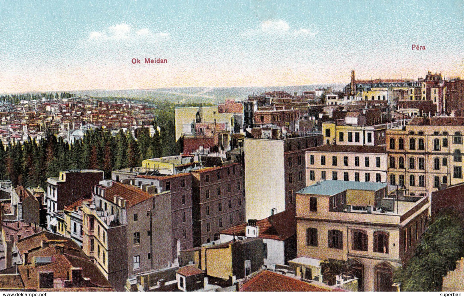 CONSTANTINOPLE : OK MEIDAN / PÉRA - ANNÉE / YEAR ~ 1910 (w-157) - Turquia