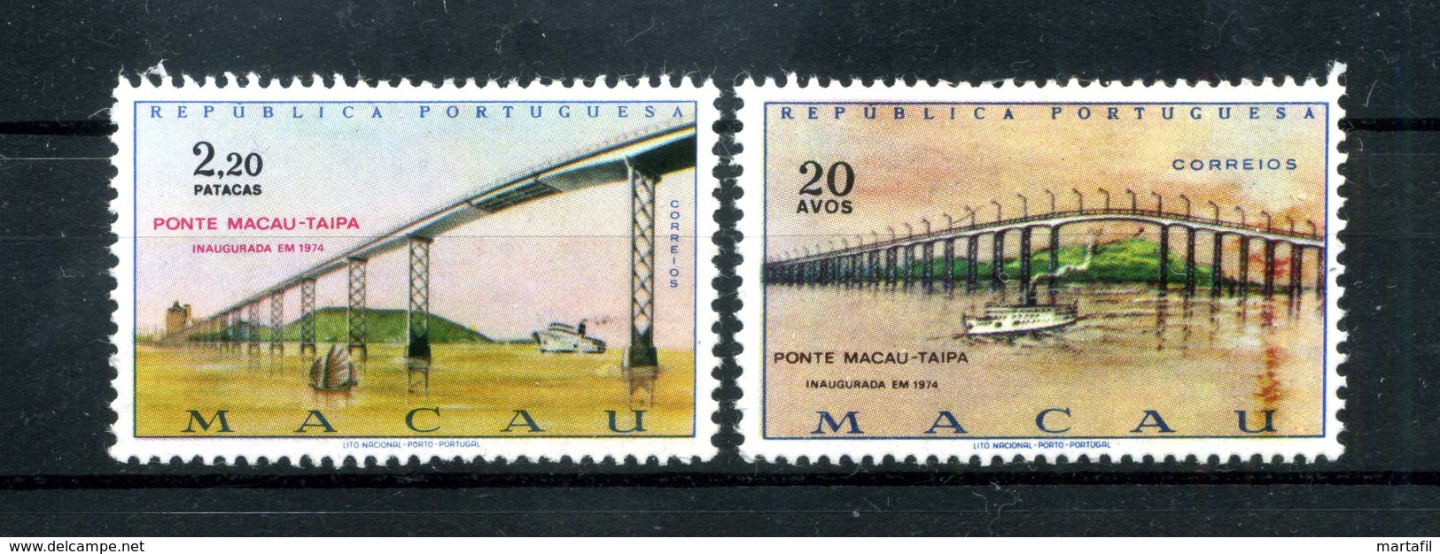 1974 MACAO (Macau) N.431/432 SERIE COMPLETA MNH** - Nuovi