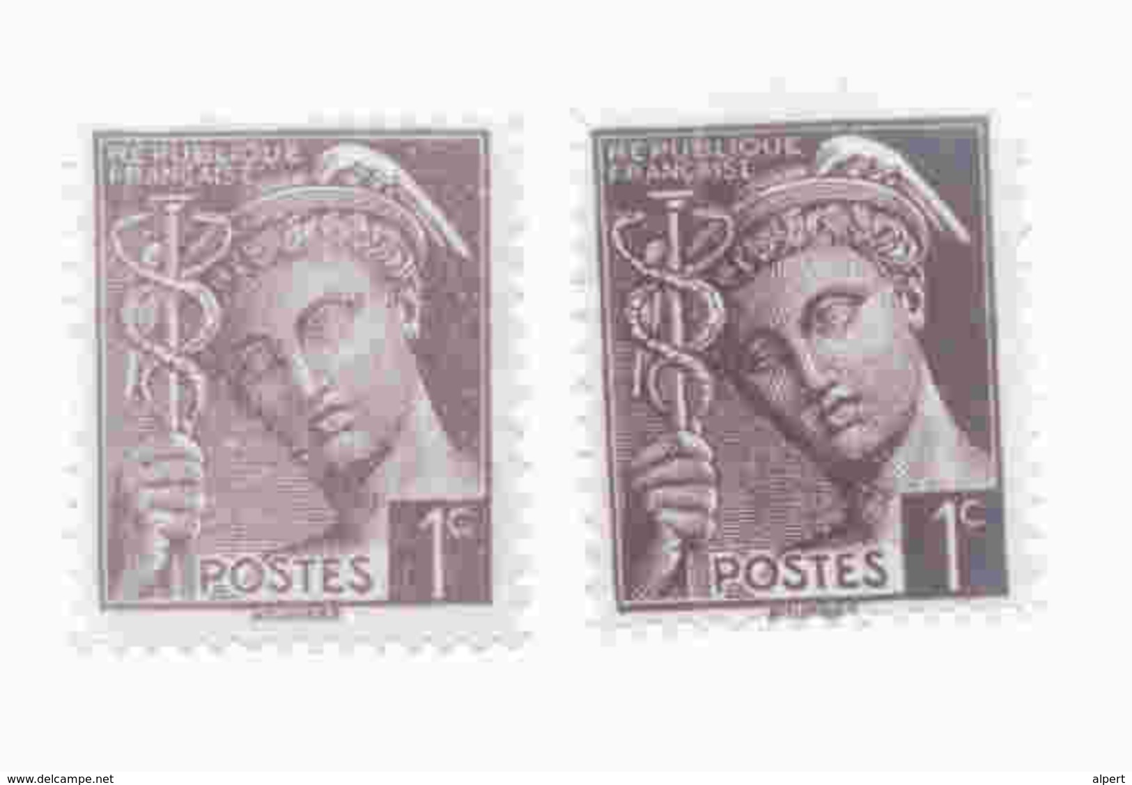 404 B Brun Clair - 1 Normal Founit - Unused Stamps