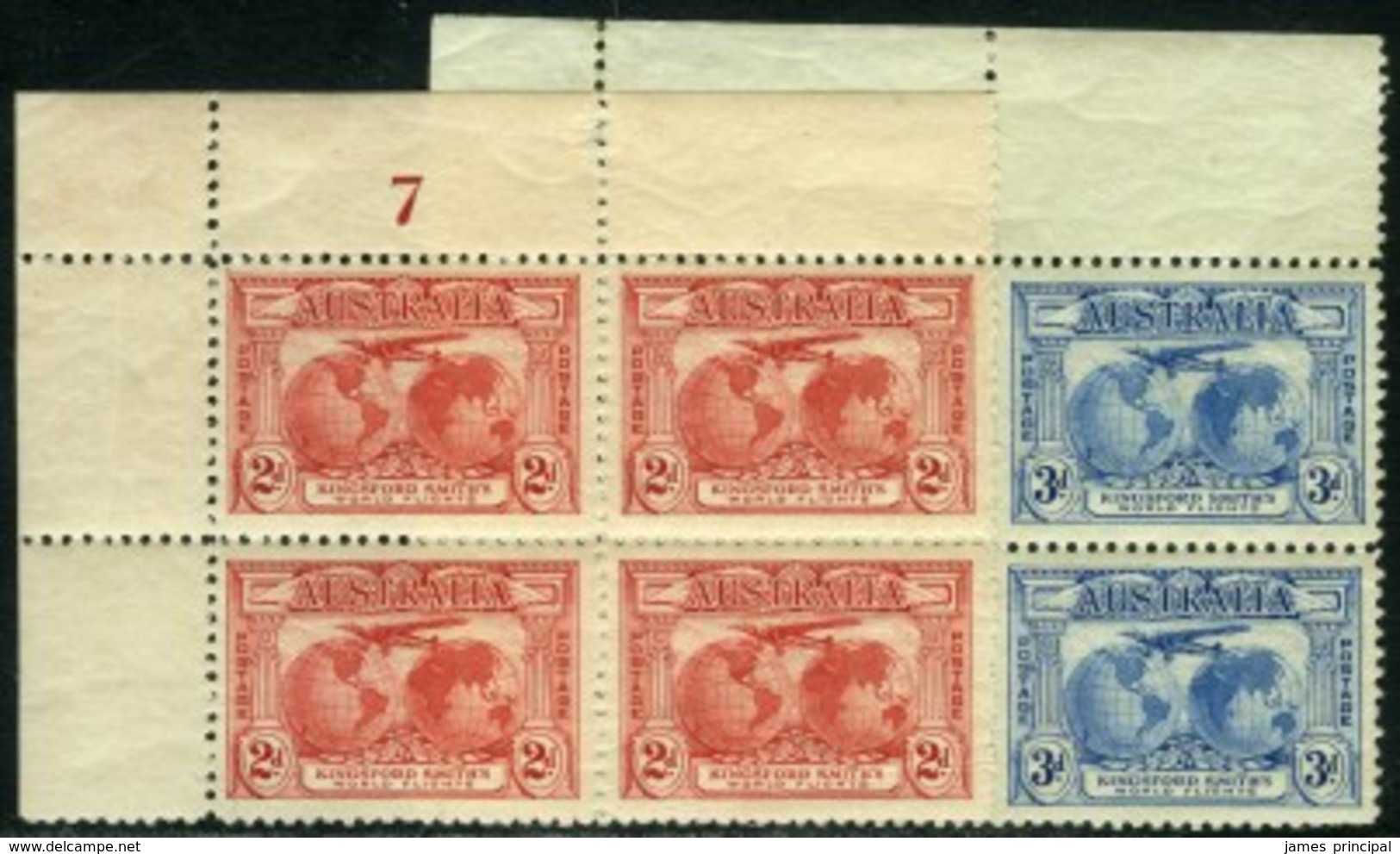 Australia. Scott #111-112. SG #121-122. Two Blocks Of Four. Mint. **/* - Mint Stamps