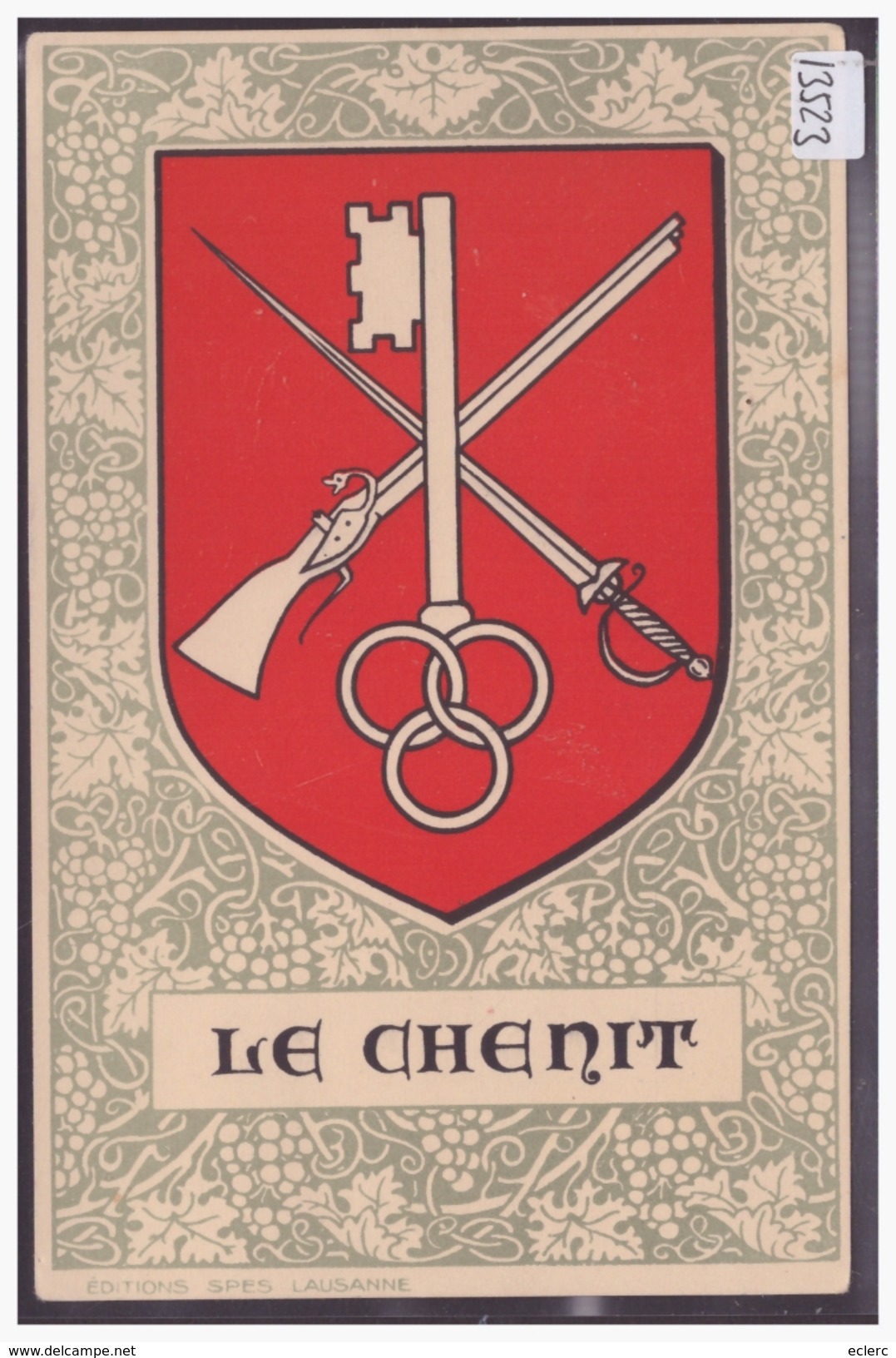 DISTRICT DE LA VALLEE - LE CHENIT - ARMORIAL DE LA COMMUNE - TB - Le Chenit