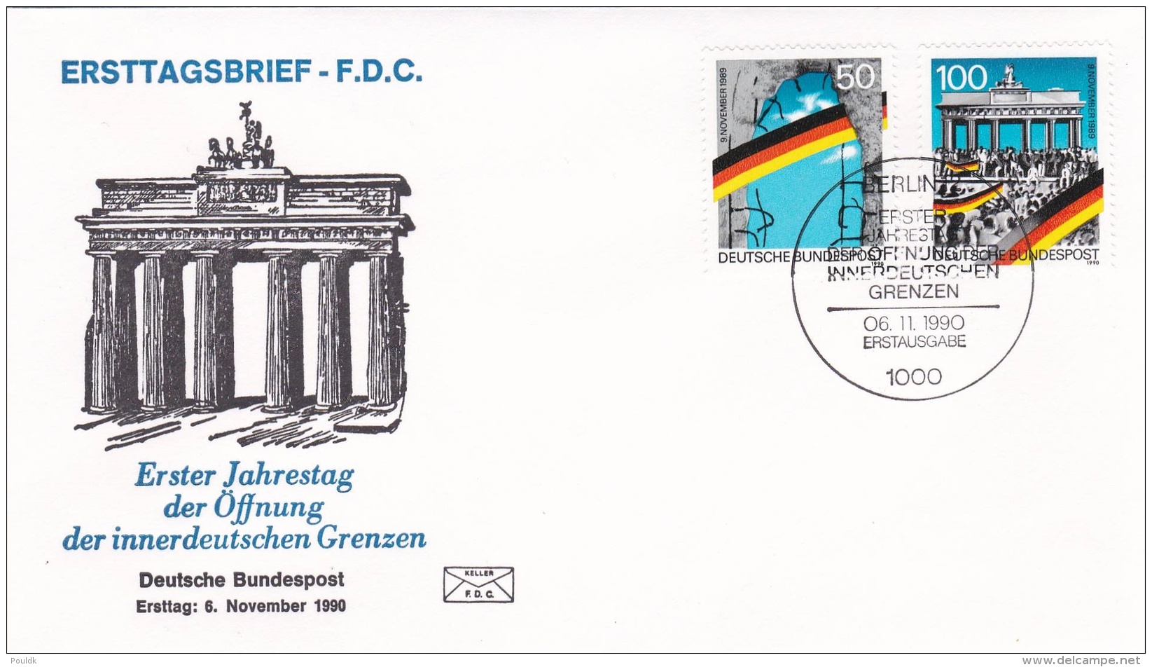 Germany FDC 1990 Öffnung Der Innerdeutschen Grenze (T15-30) - Altri & Non Classificati