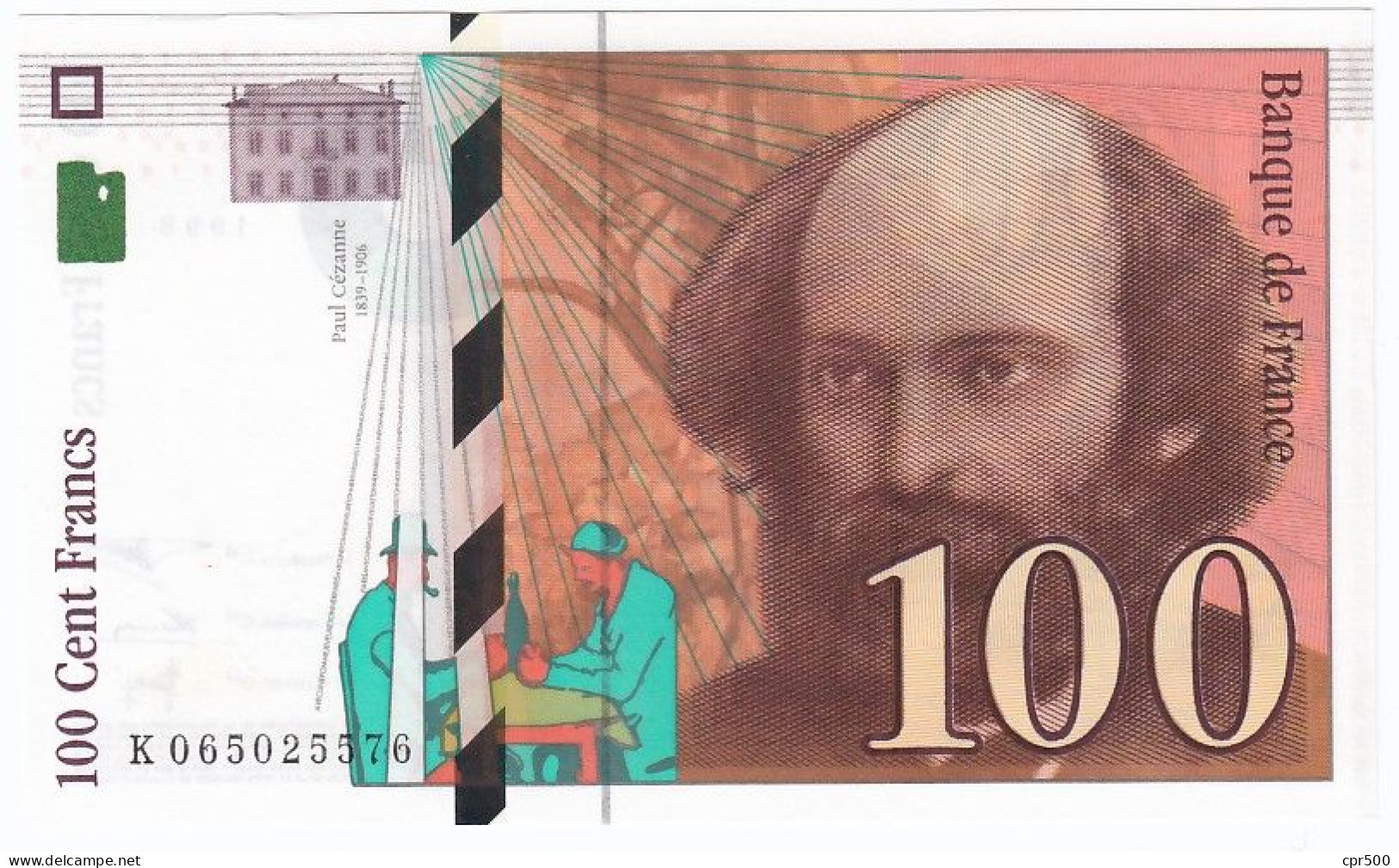 100 Francs Cézanne 1998 F.74.02 P158, X3 Consécutifs - NEUF - 100 F 1997-1998 ''Cézanne''