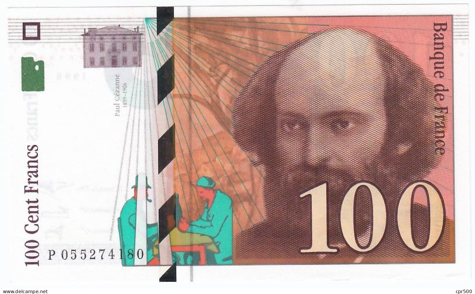 100 Francs Cézanne 1998, F.74.02 P158, X2 Consécutifs - NEUF - 100 F 1997-1998 ''Cézanne''