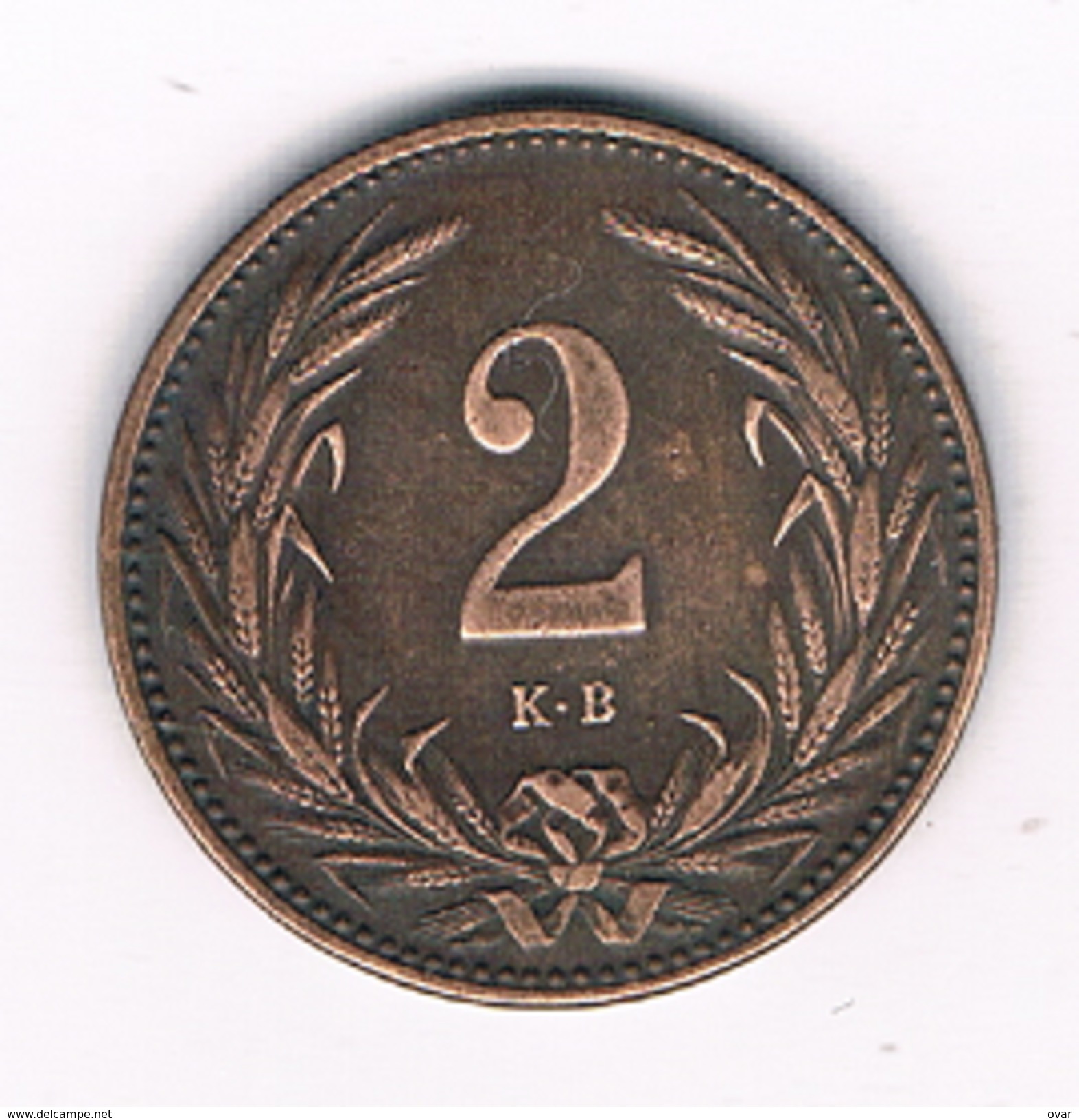 2 FILLER 1893 HONGARIJE /1647C/ - Hongarije