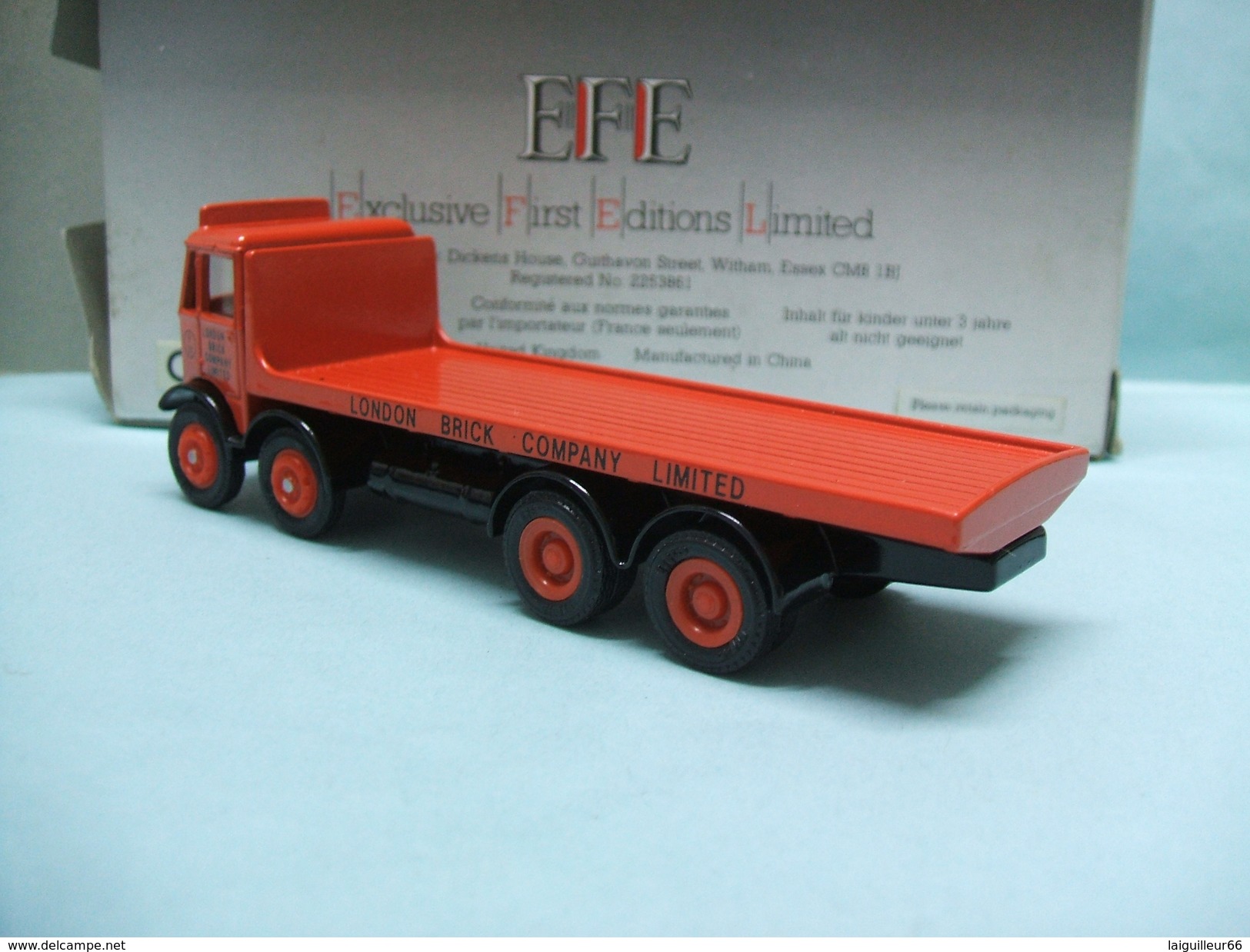 EFE -  CAMION AEC MAMMOTH Plateau LONDON BRICK COMPAGNY Ltd. Réf. E 10402 BO 1/76 OO - Echelle 1:76