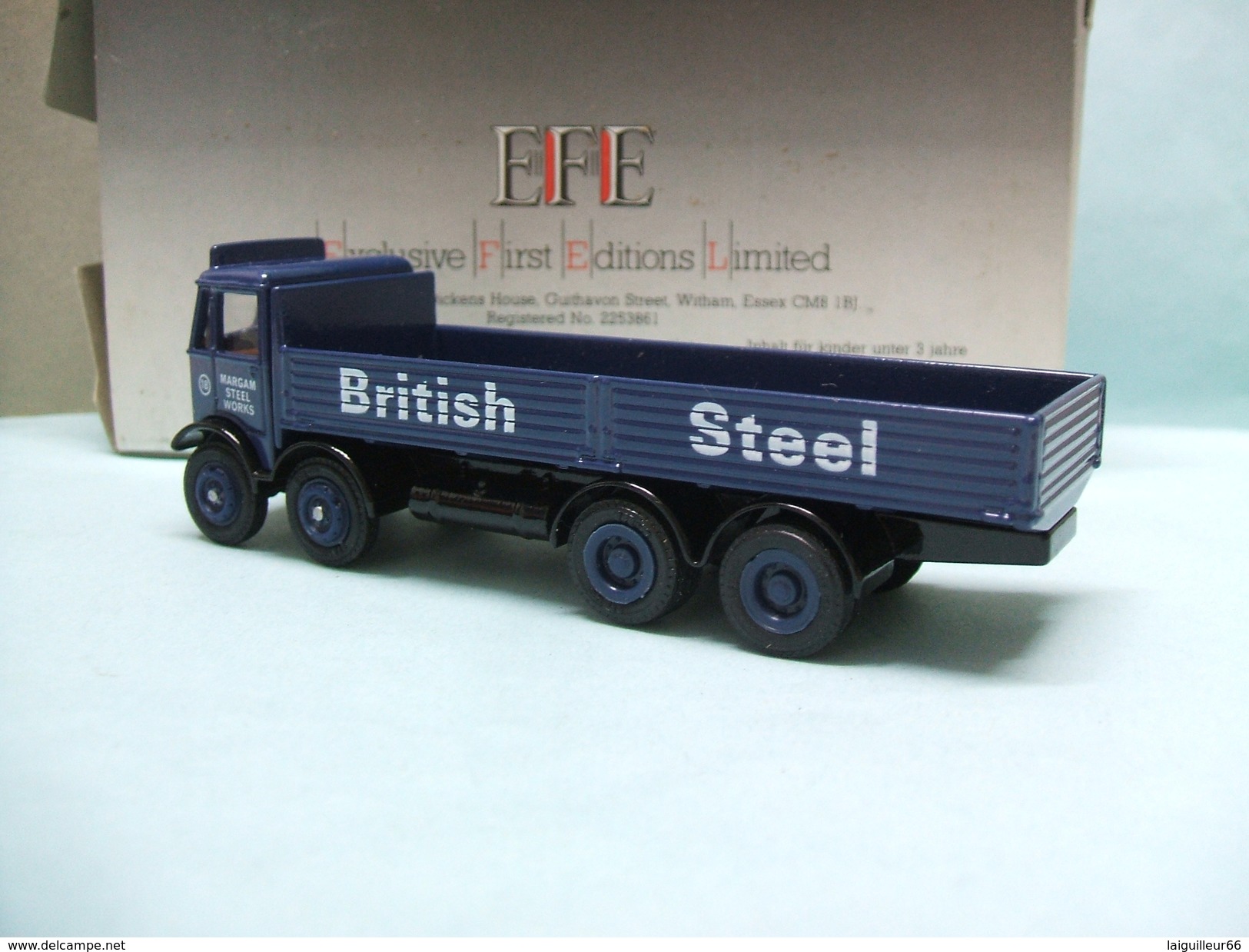 EFE - CAMION AEC MAMMOTH BRITISH STEEL Réf. E 10801 BO 1/76 OO - Massstab 1:76