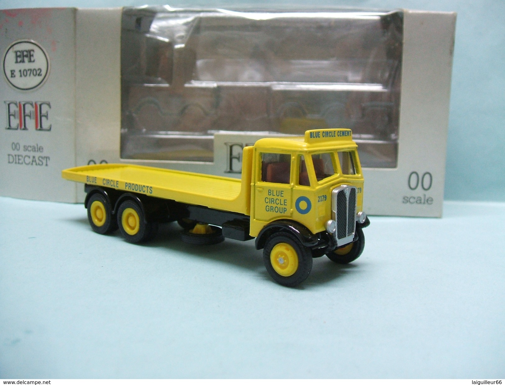 EFE - CAMION AEC MAMMOTH Plateau BLUE CIRCLE PRODUCTS Réf. E 10702 BO 1/76 OO - Echelle 1:76