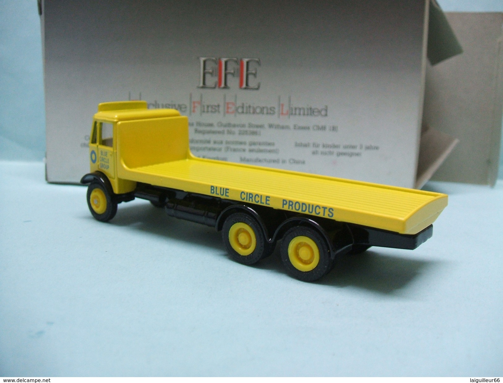 EFE - CAMION AEC MAMMOTH Plateau BLUE CIRCLE PRODUCTS Réf. E 10702 BO 1/76 OO - Scale 1:76