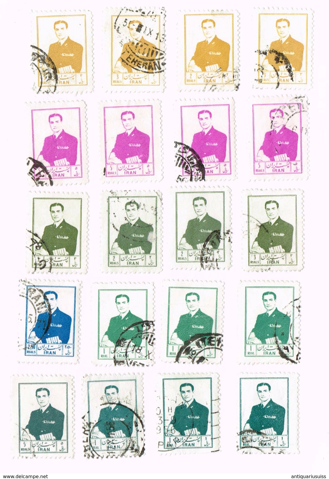 Iran , Reza Shah  20x Stamps - Iran