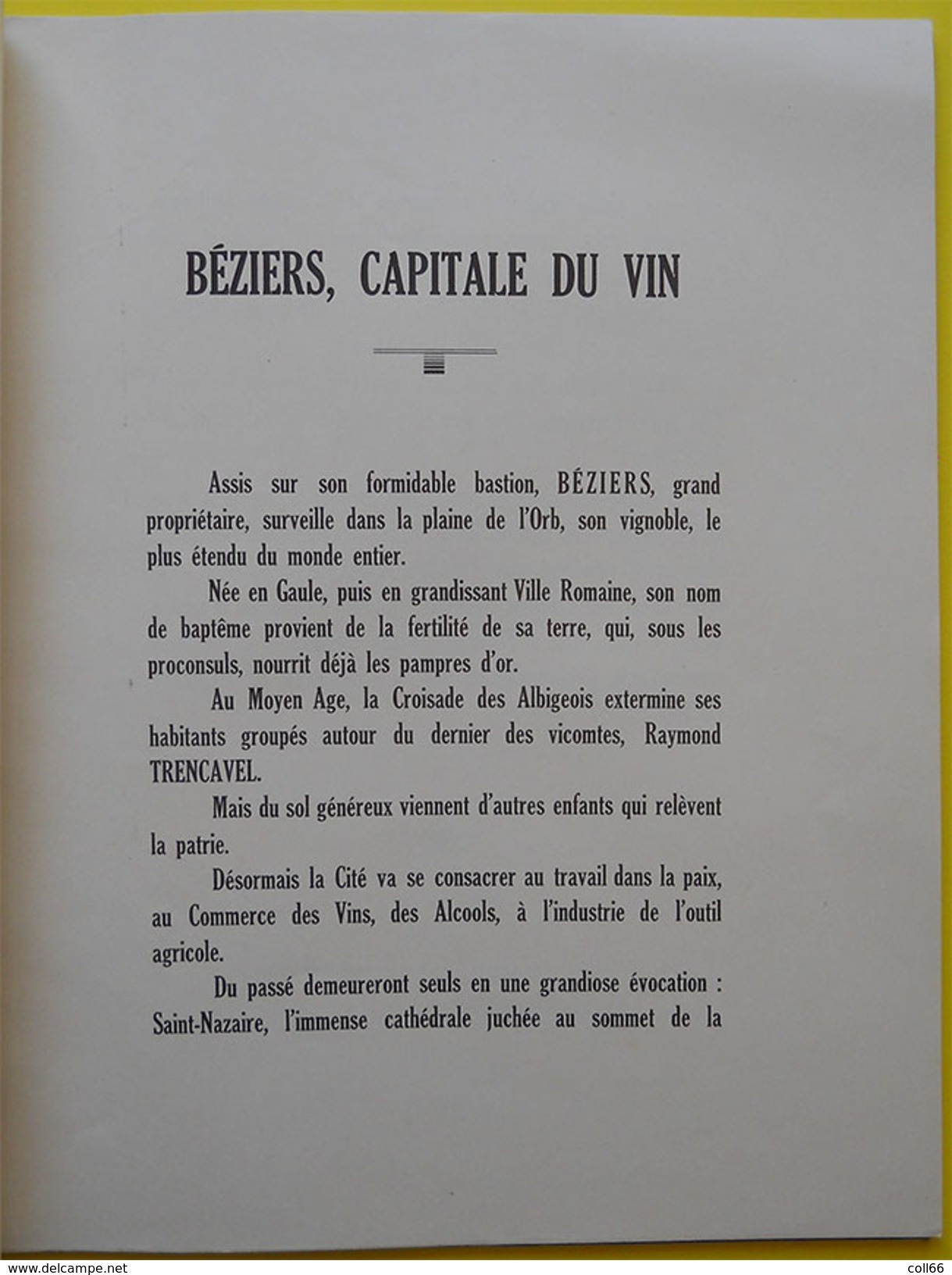 34 Béziers 1937 Livre D'Or D'Edouard Barthe Dit Député Du Vin Au Secours Des Vignerons Clichés De Pialles Et Comité - 1901-1940