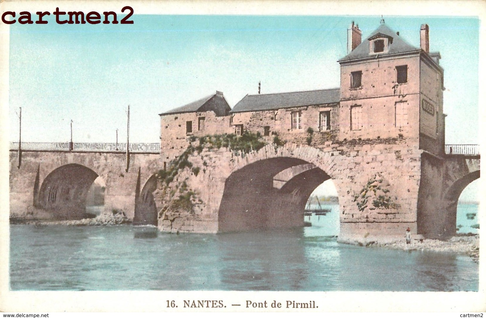 LOT 17 CPA NANTES MARCHE DE LA PETITE HOLLANDE QUAI DE L'ERDRE ET DE LA FOSSE CLOCHER DE SAINTE-CROIX  44