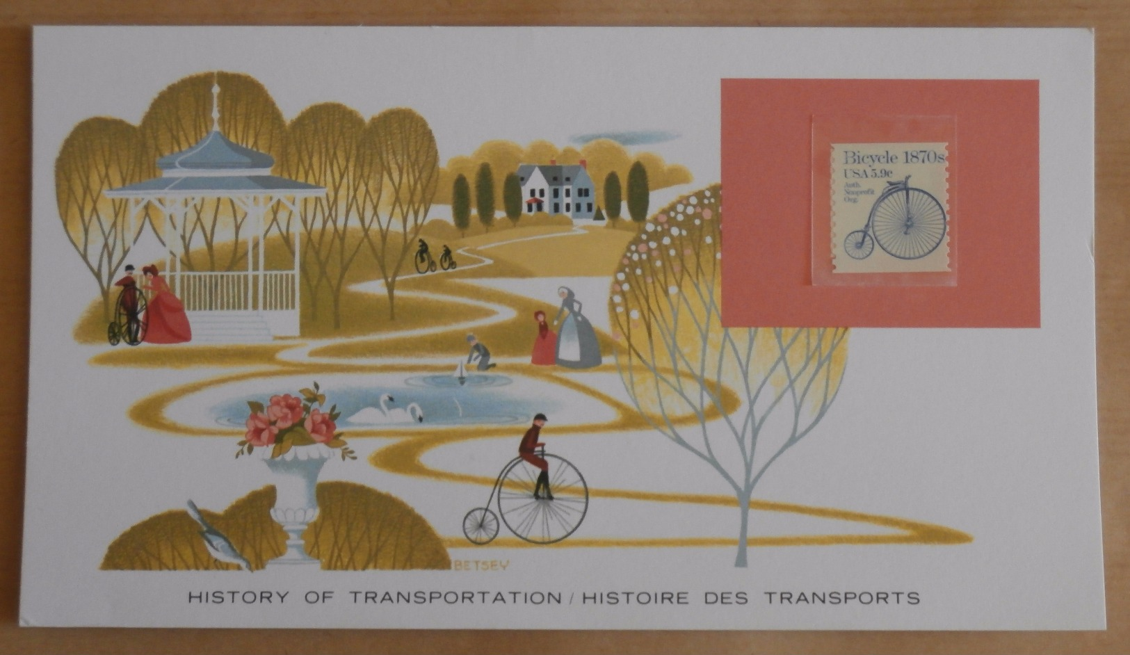 FDC Histoire Des Transports Le Bicycle Ordinaiy - Radsport