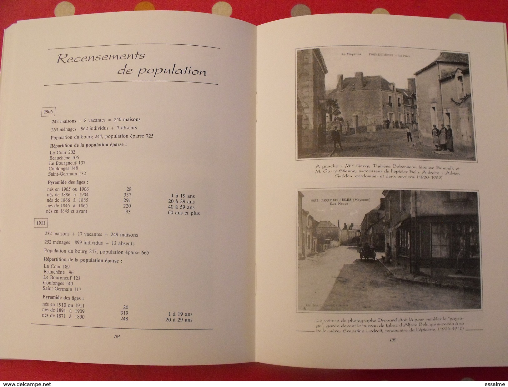 chroniques de mon village : Fromentières. Mayenne. Paul Boisseau, instituteur. éditions Siloë 1987 Laval