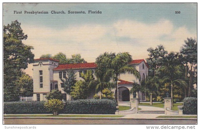 Florida Sarasota First Presbyterian Church 1946 - Sarasota