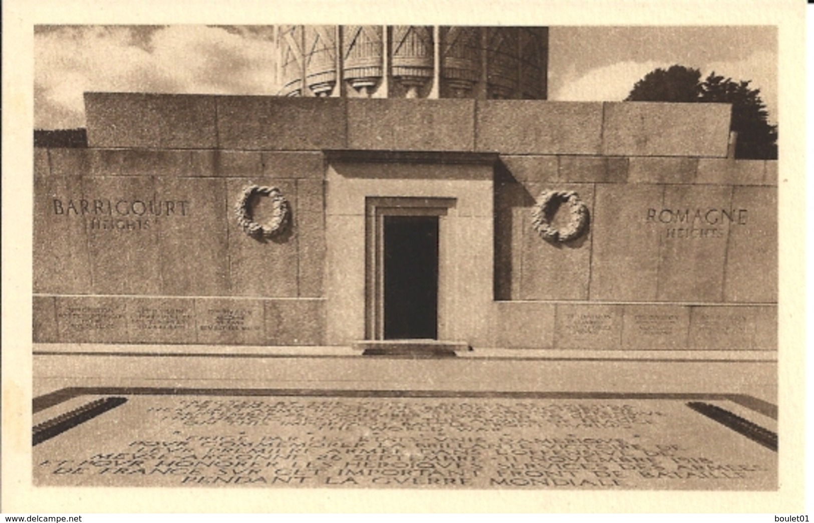 Entier N°9 Sur Carte Postale Du Mémorial De Montfaucon De 1937 (voir Les 2 Scans) - Cartoline Postali E Su Commissione Privata TSC (ante 1995)
