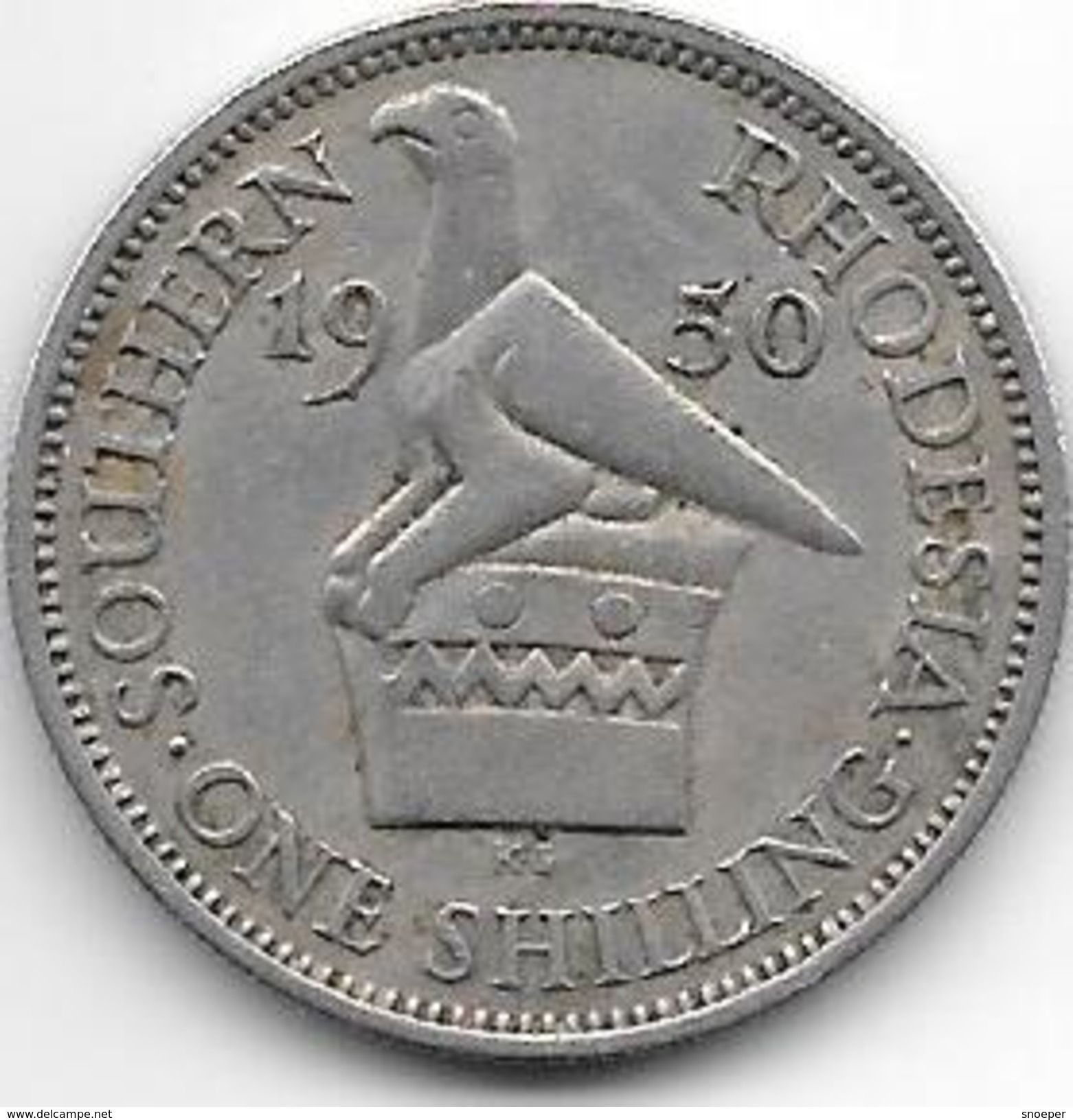 *south Rhodesia 1 Shilling 1950  Km 22  Vf+ - Rhodesië