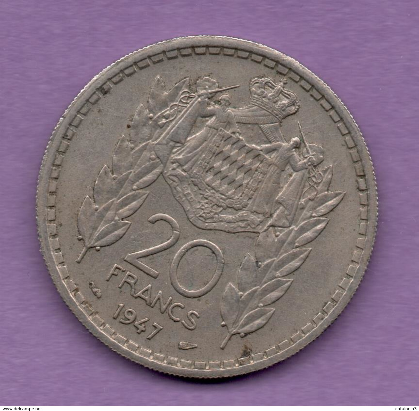 MONACO - 20 FRANCS 1947 - 1949-1956 Francos Antiguos