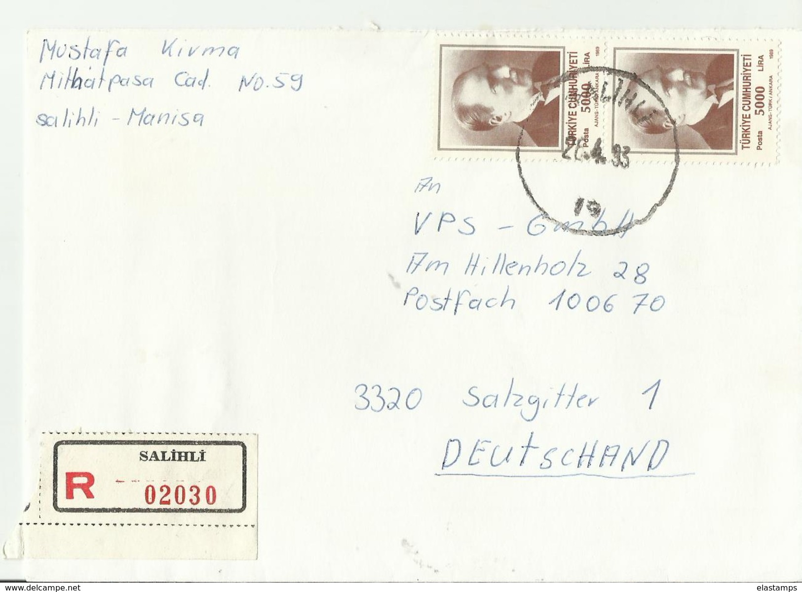 TURKEY CV 1993 - Covers & Documents