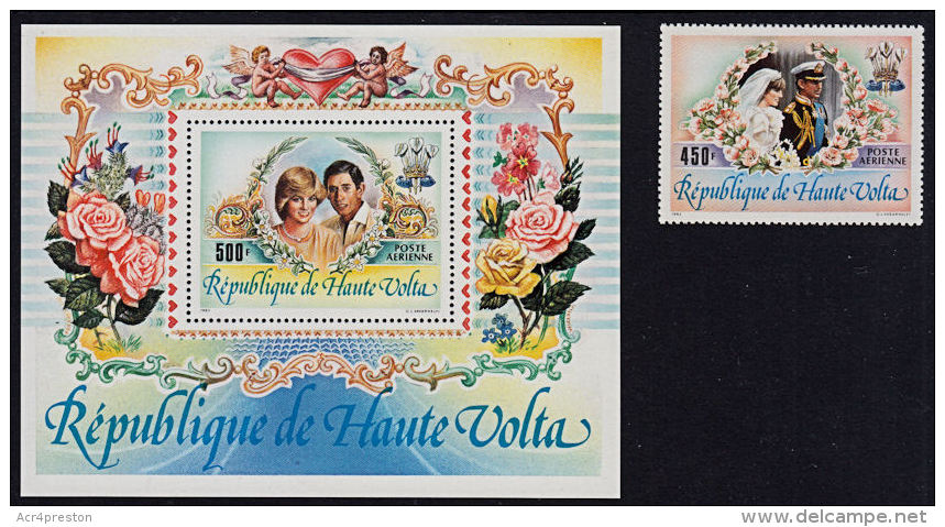 A5712 UPPER VOLTA 1983, Royal Wedding (Charles &amp; Diana)  MNH - Upper Volta (1958-1984)