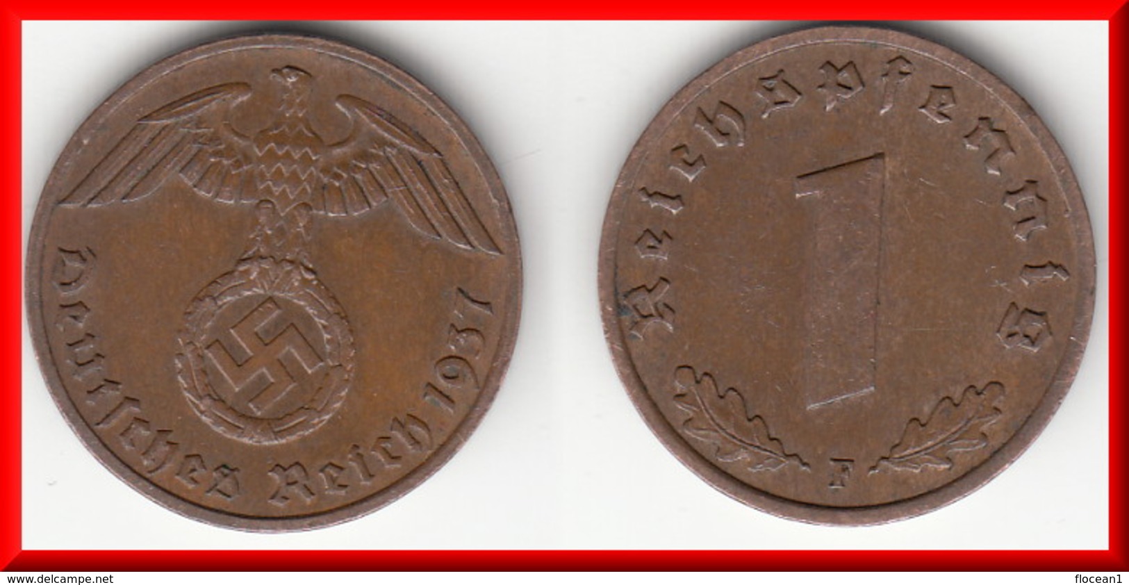 **** ALLEMAGNE - GERMANY - 1 REICHSPFENNIG 1937 F - 3ème REICH - THIRD REICH **** EN ACHAT IMMEDIAT - 1 Reichspfennig