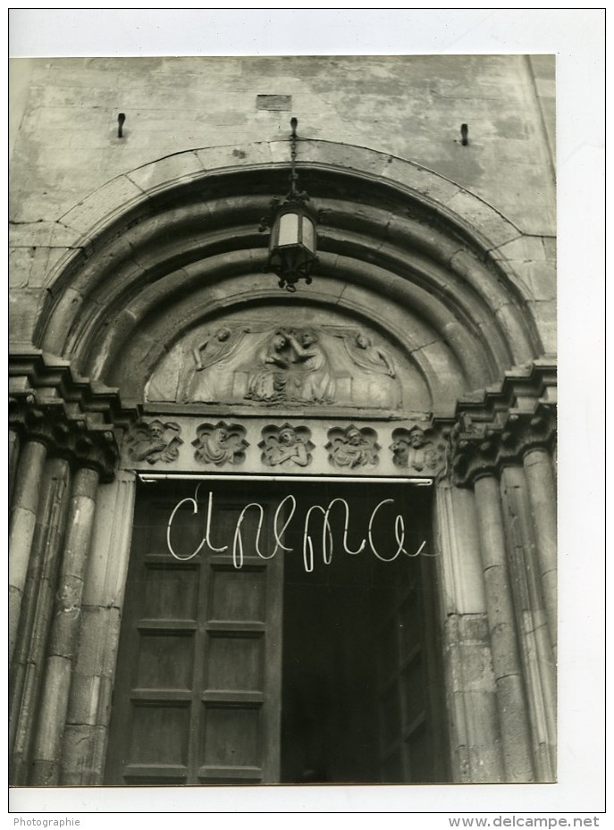 France Eglise Transformée En Cinéma Ancienne Photo 1960 - Places