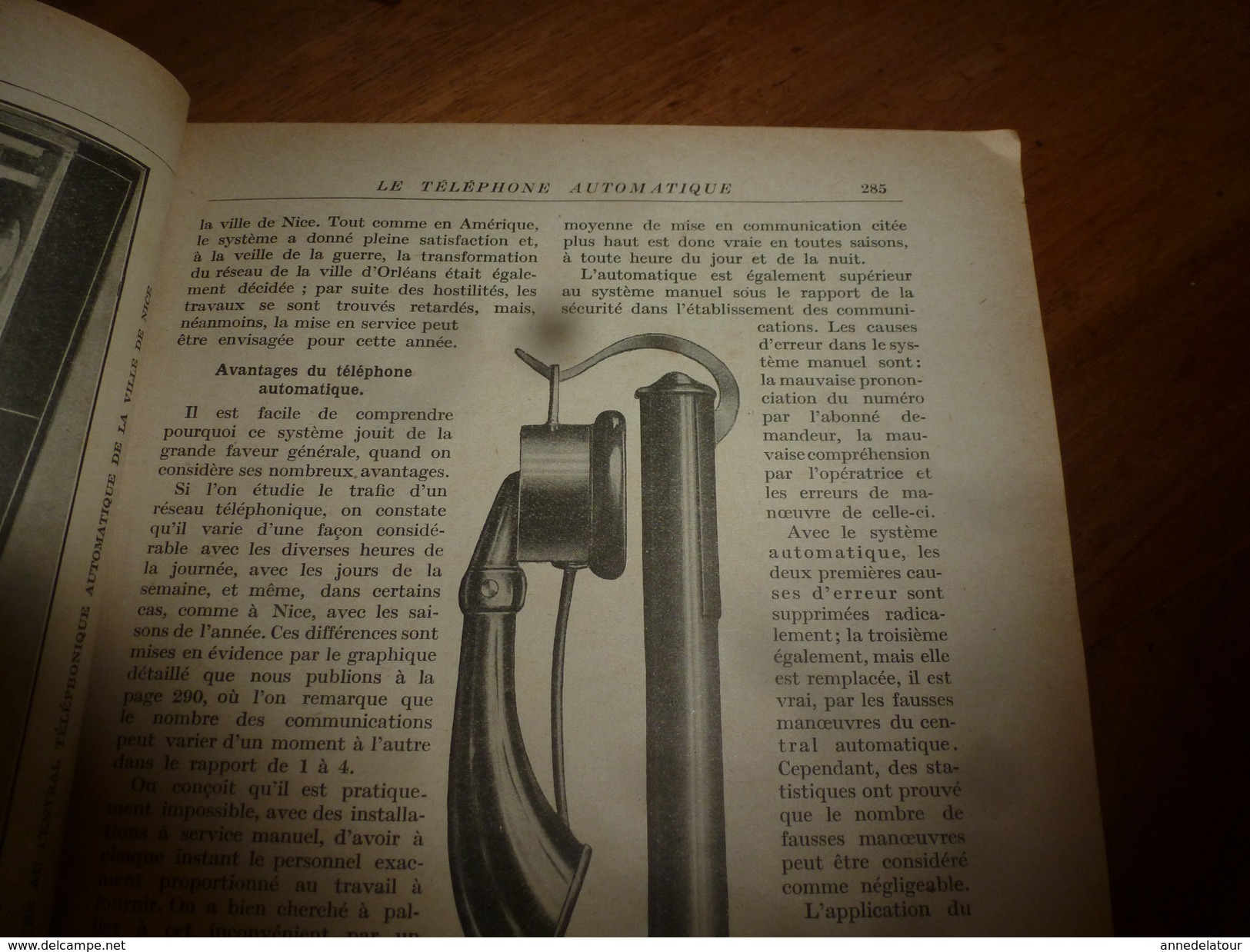 1917 LSELV  :TELEPHONE Sans Intermédiaire Entre Appelant Et Appelé  (par Pierre Gendron Ingénieur-électricien) ; GUERRE - Telefoontechniek