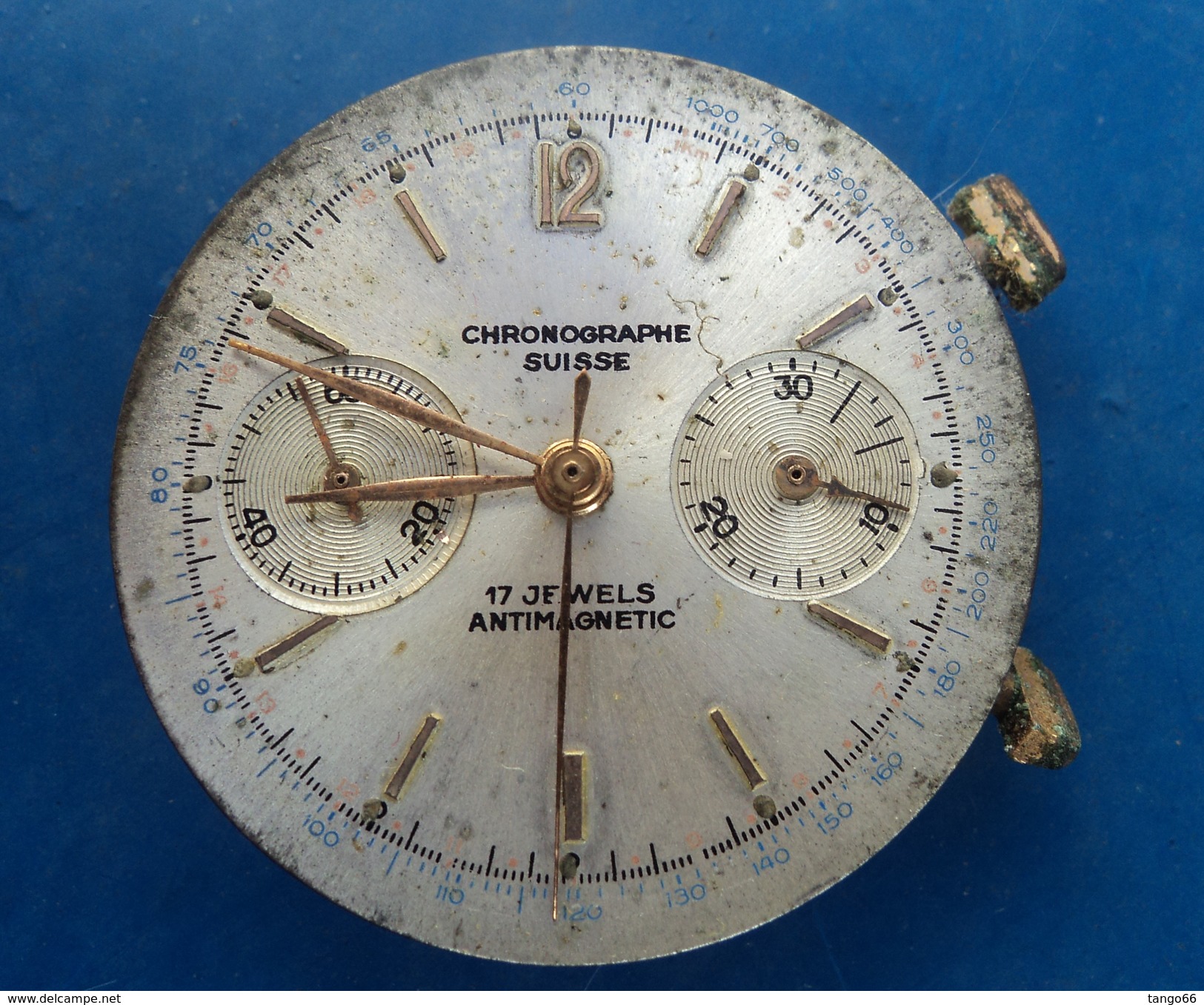 CHRONOGRAPHE SUISSE: 17 JF WELS ANTIMAGNÉTIC (2 SCANS) - Autres & Non Classés