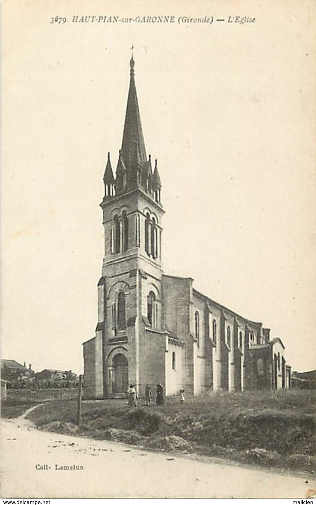 - Gironde -ref-C130-  Haut Pian Sur Garonne - L Eglise - Carte Bon Etat - - Autres & Non Classés