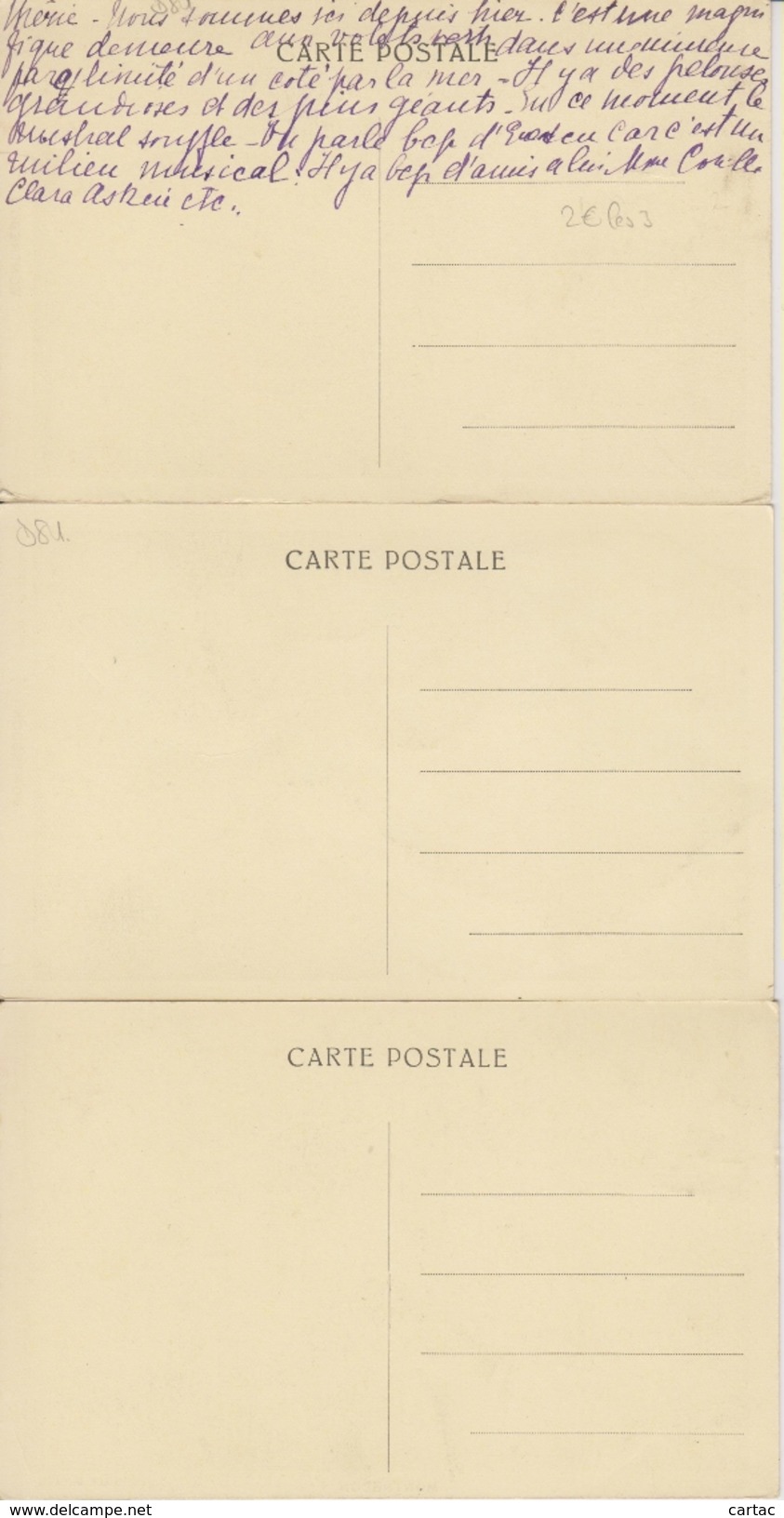 D81 - MONTREDON - LOT DE 3 CARTES - VOIR SCANS - Montredon Labessonie