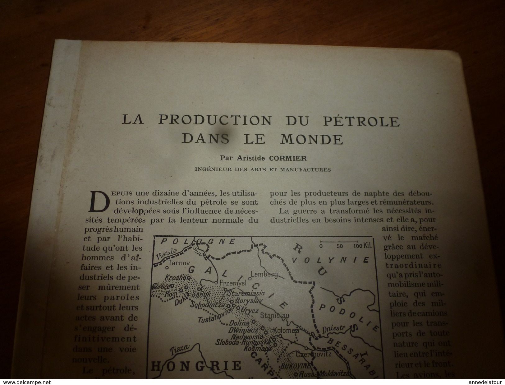 1917 LSELV  :Production Pétrole Dans Le Monde (par Aristide Cormier Ingénieur Des Arts Et Manufactures); Les Sous-marins - Documents