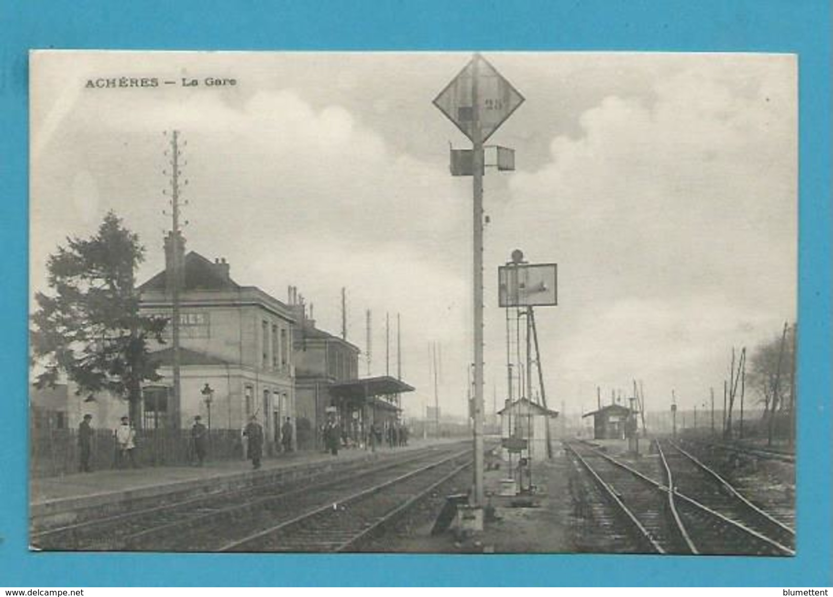 CPA - Chemin De Fer Gare De ACHERES 78 - Acheres