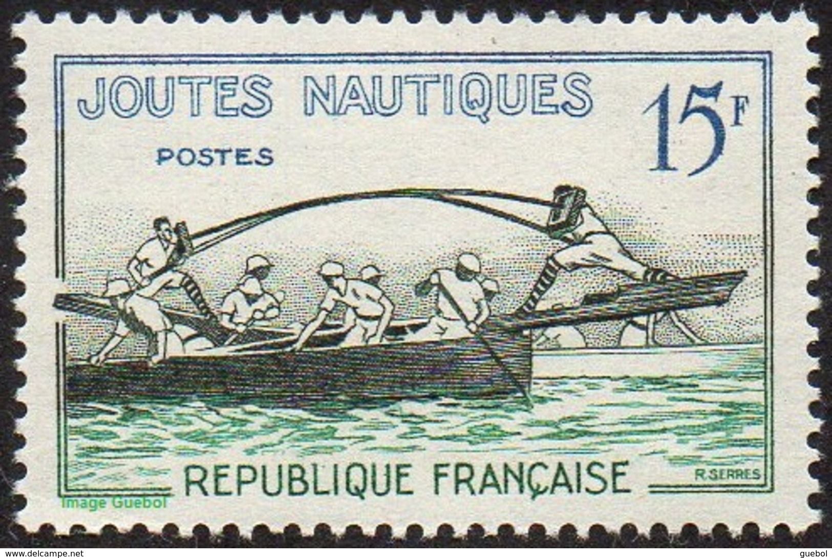 France N° 1162 ** Sport - Joutes Nautiquesl - Eau, Barque - Nuevos