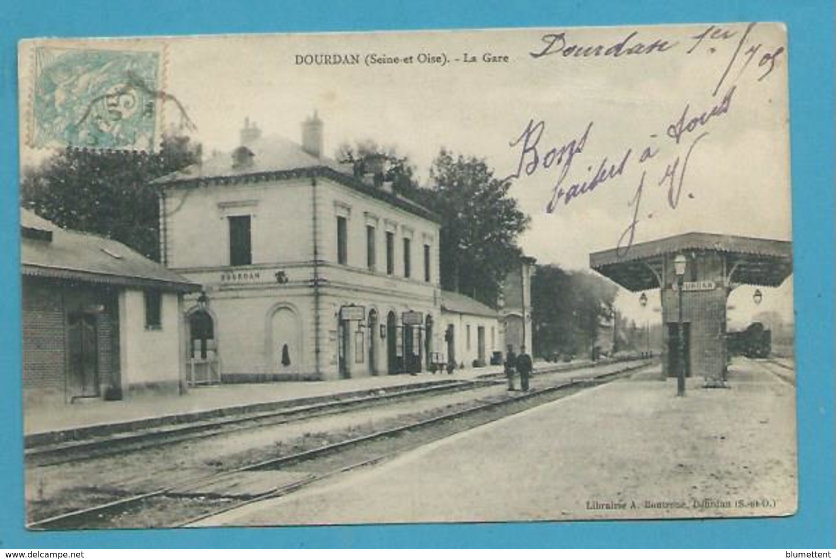 CPA - Chemin De Fer Gare De DOURDAN 91 - Sonstige & Ohne Zuordnung