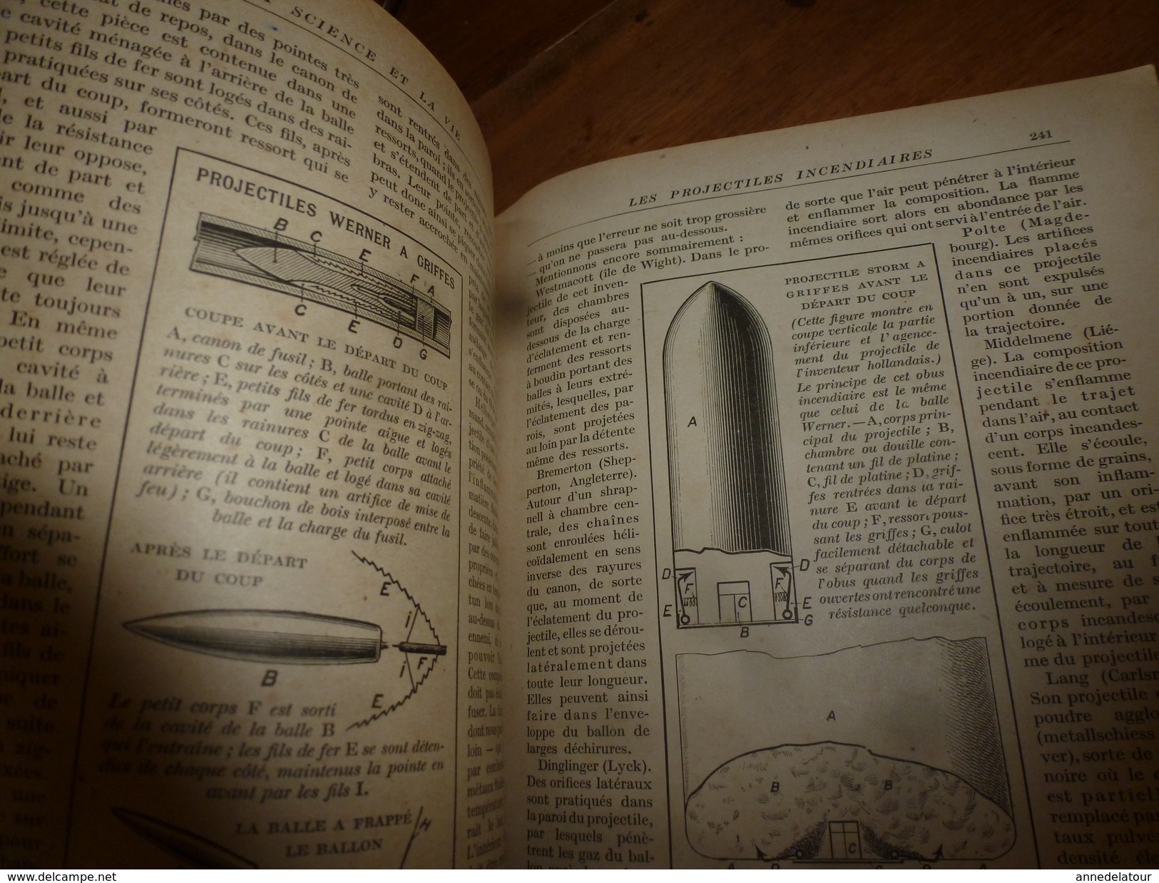 1917 LSELV :Les projectiles destructeurs de BALLONS et de ZEPPELINS (par Vincent Courvoisier ingénieur-constructeur )