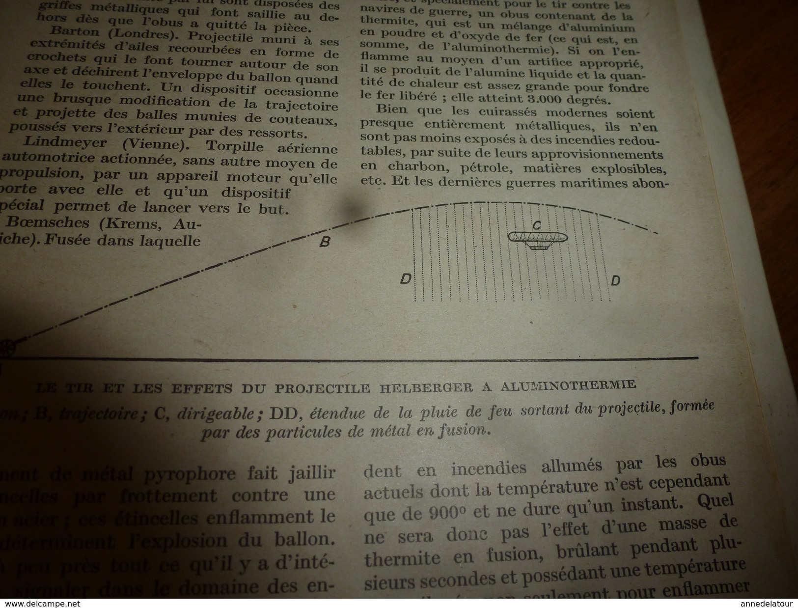 1917 LSELV :Les projectiles destructeurs de BALLONS et de ZEPPELINS (par Vincent Courvoisier ingénieur-constructeur )