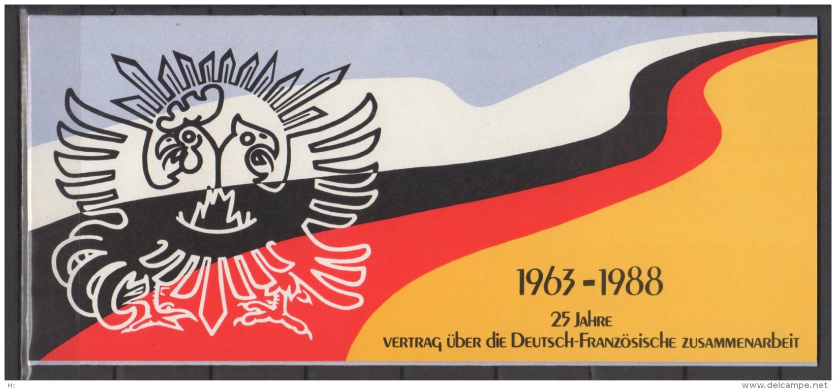 Emissions Communes -  France Allemagne - " 25eme Anniversaire Sur La Coopération ... " - 1988 - Autres & Non Classés