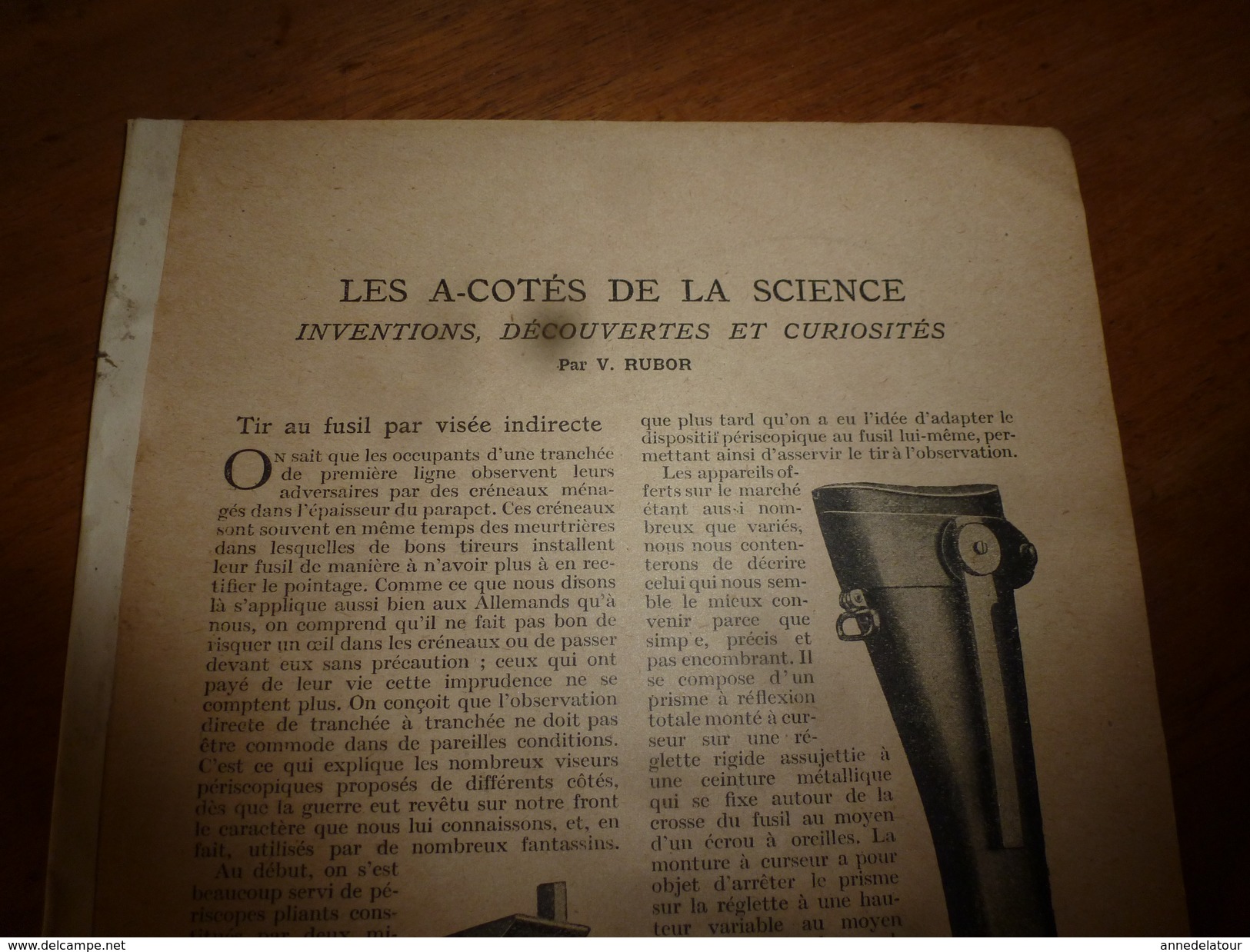 1917 LSELV :Les A-cotés De La Science (Fusil à Visée Indirecte,canon Sans-recul Pour Avions, Faire Un Thé Parfait ,etc) - Dokumente