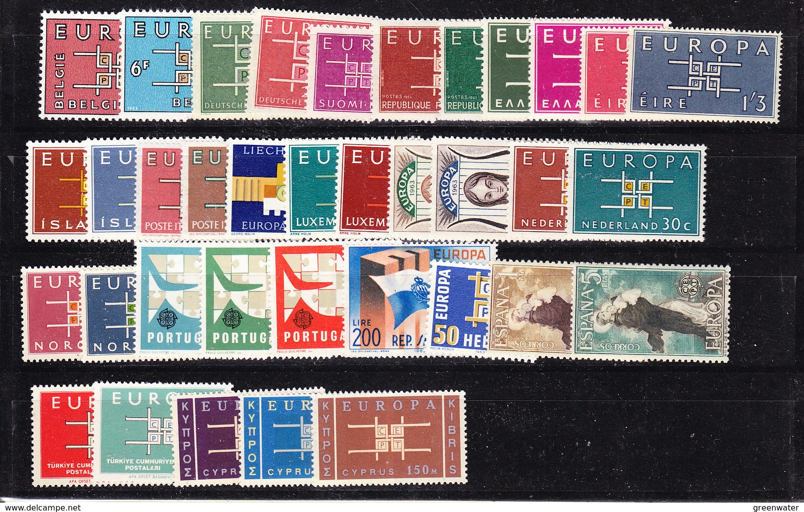 Europa Cept 1963 Complete Yearset 19 Countries ** Mnh (35710) - 1963