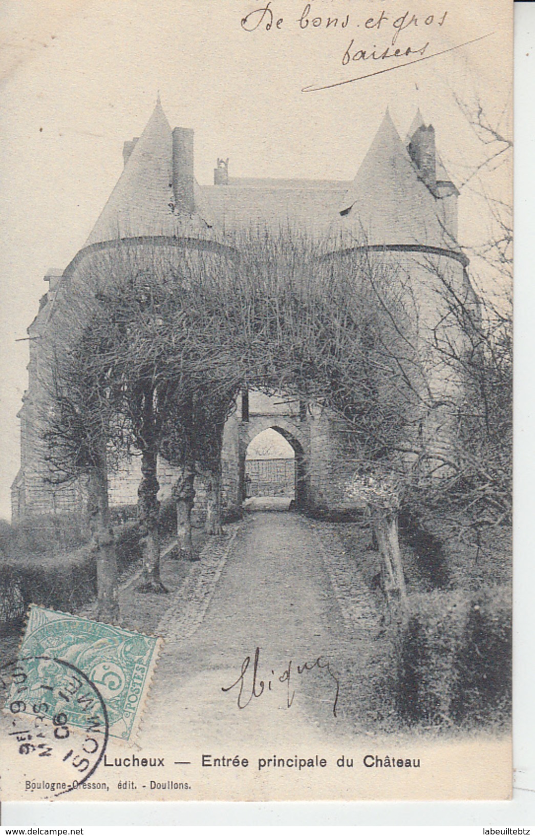 LUCHEUX - Entrée Principale Du Château   PRIX FIXE - Lucheux