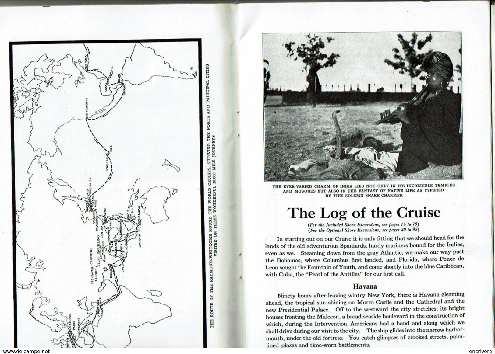 Catalogue RAYMOND WITHCOMB Round The World Cruises Voyages Autour Du Monde Amérique Asie Paquebot Resolute Volendam 1923 - Other & Unclassified