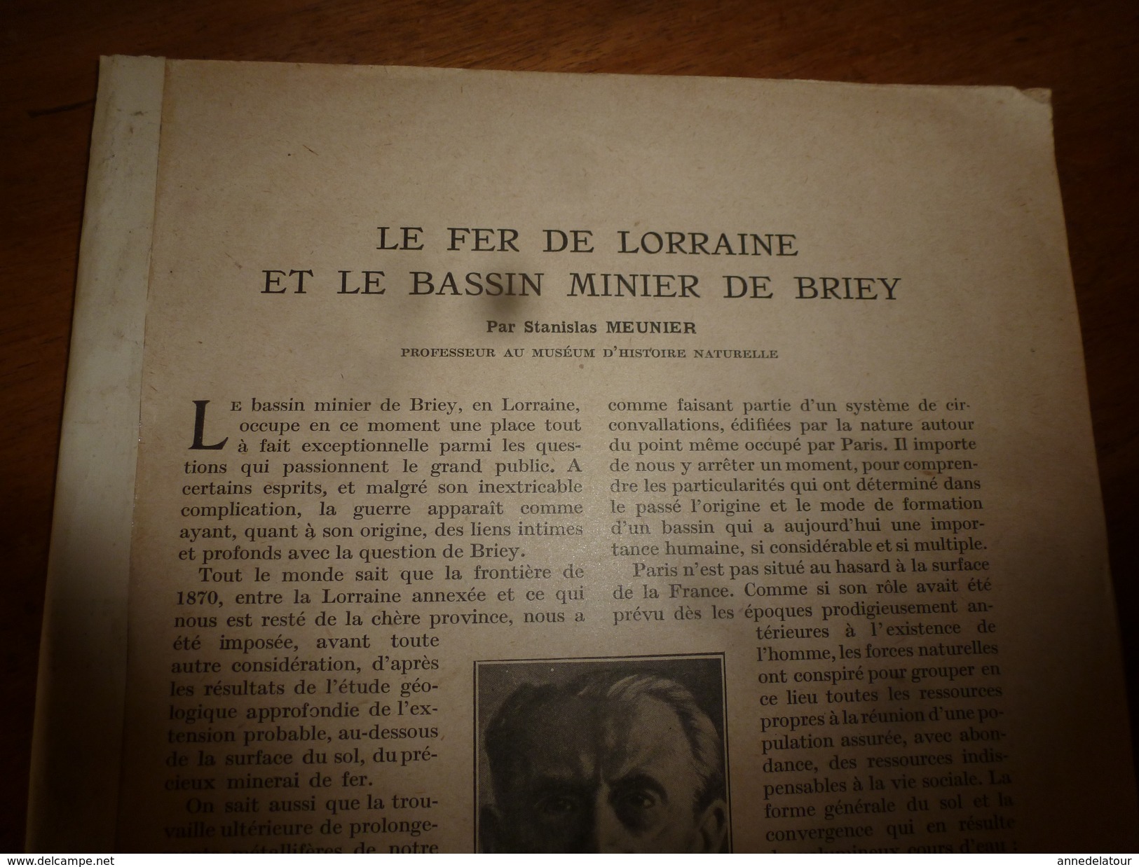 1917 LSELV :Fer De Lorraine Et Bassin Minier Briey (par Stanislas Meunier);ACIER Et La Guerre (par Lefèvre De St-Samson) - Documents