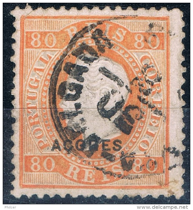 Açores, 1882/4, # 41 Dent. 12 1/2, Used - Azores